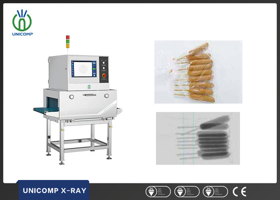 Voedingsmiddelenröntgeninspectie-machine voor het controleren van vreemde stoffen in ingepakte voedingsmiddelen