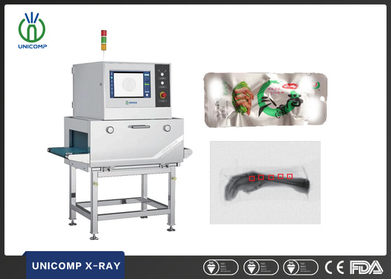 80kv X-Ray Inspectie Systeem voor Kippenpoot Instant Food Vreemde stoffen detectie