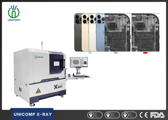 SMT-PCB-röntgenmachine met hoge resolutie Micron Focus Spot Grootte Unicomp AX7900 Voor kwaliteits- en scheurinspectie van de binnenkant van de mobiele telefoon