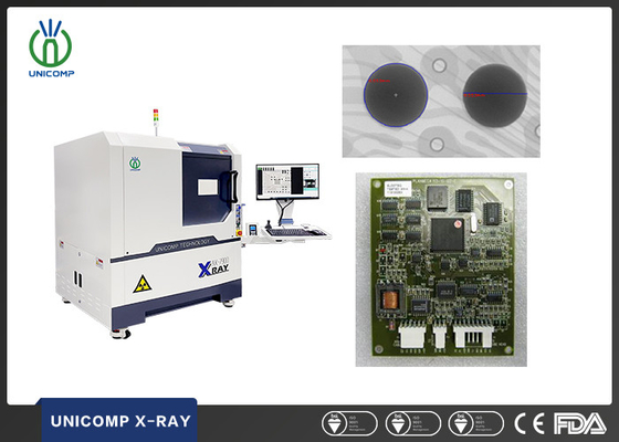 90kv X-ray machine met hoge resolutie Unicomp AX7900 met 5um buis voor BGA-bonding draden kromming testen