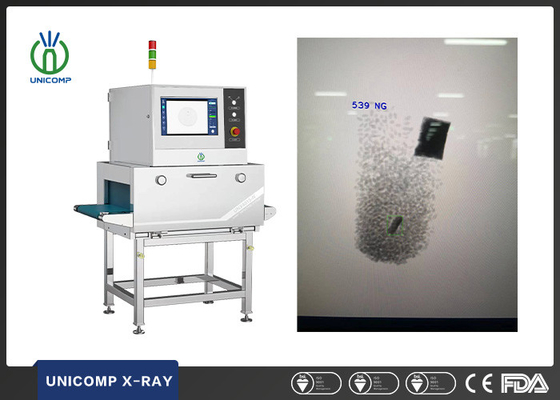 80kv Unicomp X Ray Machine Detectiemachine voor vreemde stoffen voor metalen stenen glazen