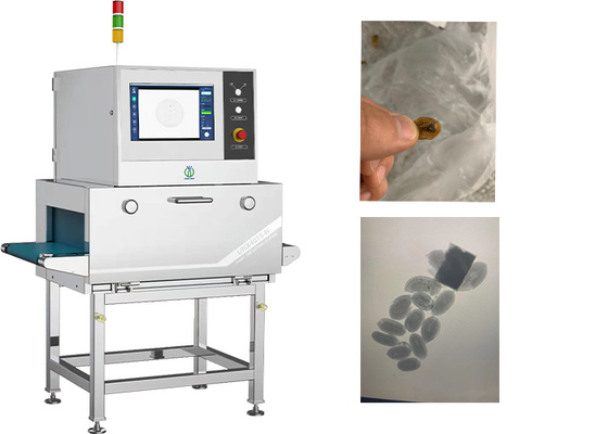 Unicomp Röntgenmaschine voor het detecteren van vreemde verontreiniging voor klein pakket geschoeide meloensamen